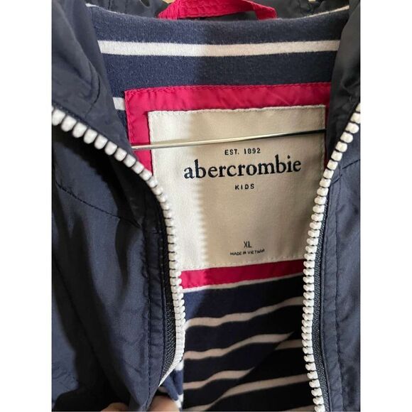 Abercrombie & Fitch Lids Windbreaker Rain Light Hooded Jacket XL - Picture 5 of 5